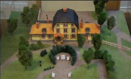 Modell av Sundbybergs gård